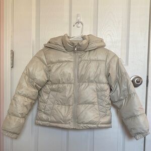 Kids Beige Puffer Jacket